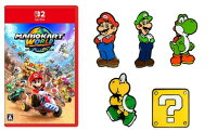 【楽天ブックス限定特典】【セット商品】マリオカート ワールド+マリオピンズ(ヨッシー、ノコノコ、マリオ、ルイージ、ハテナブロック)(クリーナークロス2枚セット)