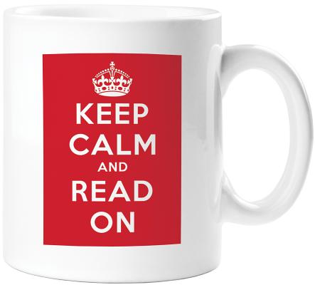 Keep Calm and Read on Mug KEEP CALM & READ ON MUG [ Gibbs Smith Publisher ]