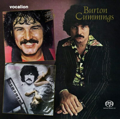 ゲス・フーの元リードシンガー兼キーボード奏者バートン・カミングスの3枚のソロアルバムが、イギリスのVOCALIONレーベルから、3in2 仕様の2枚組高音質ハイブリッドSACDで登場。

シングルヒットした名バラード「Stand Tall (愛の絆)」を収録の1976年初ソロアルバム『Burton Cummings (邦題: 愛の絆)』、ほぼ全曲でジェフ・ポーカロ、そしてレイ・パーカーJr.(g) やジム・ホーン (ts) らがバックを固めた77年のAORアルバム『My Own Way To Rock』、スティーヴ・クロッパー (g) がゲスト参加した「Hold On, I'm Comin'」カヴァーが秀逸な78年の『Dream Of A Child』の3タイトルを収録。

『Burton Cummings』のみクアドラフォニック (4チャンネル) 、ほか2作はステレオで収録。

CD 1
BURTON CUMMINGS
LP PR 34261 (1976) STEREO/PRQ 34261 QUADRAPHONIC
1. I'M SCARED (Cummings)
2. YOUR BACK YARD (Cummings)
3. NOTHING RHYMED (O'Sullivan)
4. THAT'S ENOUGH (Charles)
5. IS IT REALLY RIGHT (Cummings)
6. STAND TALL (Cummings)
7. NIKI HOKEY (P. Vegas; L. Vegas; Ford)
8. SUGARTIME FLASHBACK JOYS (Cummings)
9. BURCH MAGIC (Cummings)
10. YOU AIN'T SEEN NOTHIN' YET (Bachman)

MY OWN WAY TO ROCK
LP PR 34698 (1977) STEREO ONLY
11. NEVER HAD A LADY BEFORE (Cummings)
12. COME ON BY (Seger)
13. TRY TO FIND ANOTHER MAN (Medley; Hatfield)
14. GOTTA FIND ANOTHER WAY (Cummings; Bachman)
15. MY OWN WAY TO ROCK (Cummings)

CD 2
1. CHARLEMAGNE (Cummings)
2. TIMELESS LOVE (Cummings)
3. FRAMED (Leiber; Stoller)
4. A SONG FOR HIM (Cummings)

DREAM OF A CHILD
LP JC 35481 (1978) STEREO ONLY
5. BREAK IT TO THEM GENTLY (Cummings)
6. HOLD ON, I'M COMIN' (Porter; Hayes)
7. I WILL PLAY A RHAPSODY (Cummings)
8. WAIT BY THE WATER (Darin)
9. WHEN A MAN LOVES A WOMAN (Lewis; Wright)
10. SHINY STOCKINGS (Foster; Hendricks)
11. GUNS, GUNS, GUNS (Cummings)
12. TAKES A FOOL TO LOVE A FOOL (Cummings)
13. MEANIN' SO MUCH (Cummings)
14. IT ALL COMES TOGETHER (Cummings)
15. ROLL WITH THE PUNCHES (Cummings)
16. DREAM OF A CHILD (Forman)

Remastered from the original analogue tapes by Michael J. Dutton

Multi-Channel/Stereo
CD 1 tracks 1-10 available in stereo and multi-channel

CD 1 tracks 11-15 and CD 2 tracks 1-16 available ONLY in stereo

Disc1
1 : I'M SCARED (Cummings)
2 : YOUR BACK YARD (Cummings)
3 : NOTHING RHYMED (O'Sullivan)
4 : THAT'S ENOUGH (Charles)
5 : IS IT REALLY RIGHT (Cummings)
6 : STAND TALL (Cummings)
7 : NIKI HOKEY (P. Vegas; L. Vegas; Ford)
8 : SUGARTIME FLASHBACK JOYS (Cummings)
9 : BURCH MAGIC (Cummings)
10 : YOU AIN'T SEEN NOTHIN' YET (Bachman)
11 : NEVER HAD A LADY BEFORE (Cummings)
12 : COME ON BY (Seger)
13 : TRY TO FIND ANOTHER MAN (Medley; Hatfield)
14 : GOTTA FIND ANOTHER WAY (Cummings; Bachman)
15 : MY OWN WAY TO ROCK (Cummings)
Disc2
1 : CHARLEMAGNE (Cummings)
2 : TIMELESS LOVE (Cummings)
3 : FRAMED (Leiber; Stoller)
4 : A SONG FOR HIM (Cummings)
5 : BREAK IT TO THEM GENTLY (Cummings)
6 : HOLD ON, I'M COMIN' (Porter; Hayes)
7 : I WILL PLAY A RHAPSODY (Cummings)
8 : WAIT BY THE WATER (Darin)
9 : WHEN A MAN LOVES A WOMAN (Lewis; Wright)
10 : SHINY STOCKINGS (Foster; Hendricks)
11 : GUNS, GUNS, GUNS (Cummings)
12 : TAKES A FOOL TO LOVE A FOOL (Cummings)
13 : MEANIN' SO MUCH (Cummings)
14 : IT ALL COMES TOGETHER (Cummings)
15 : ROLL WITH THE PUNCHES (Cummings)
16 : DREAM OF A CHILD (Forman)
Powered by HMV