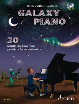 【輸入楽譜】ホイマン, Hans-Gunter: Galaxy Piano: 20 Galactic Easy Piano Pieces: CD付