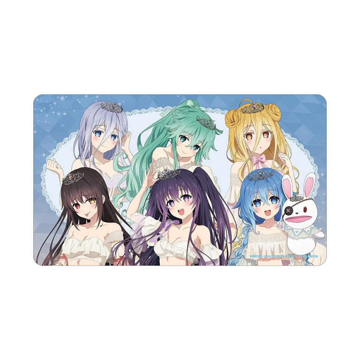 アニメ「デート・ア・ライブV」描き下ろし 集合 プリンセス玉座ver. マルチデスクマット