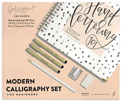 Modern Calligraphy Set for Beginners: A Creative Craft Kit for Adults Featuring Hand Lettering 101 B