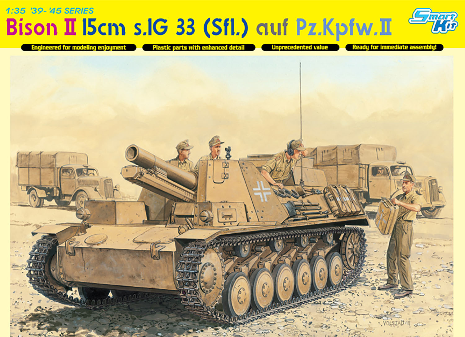 ドラゴン 1/35 WW.II ドイツ軍 15cm 33式重歩兵砲搭載自走砲 バイソンII マジックトラック付 【DR6440MT】 (プラモデル)