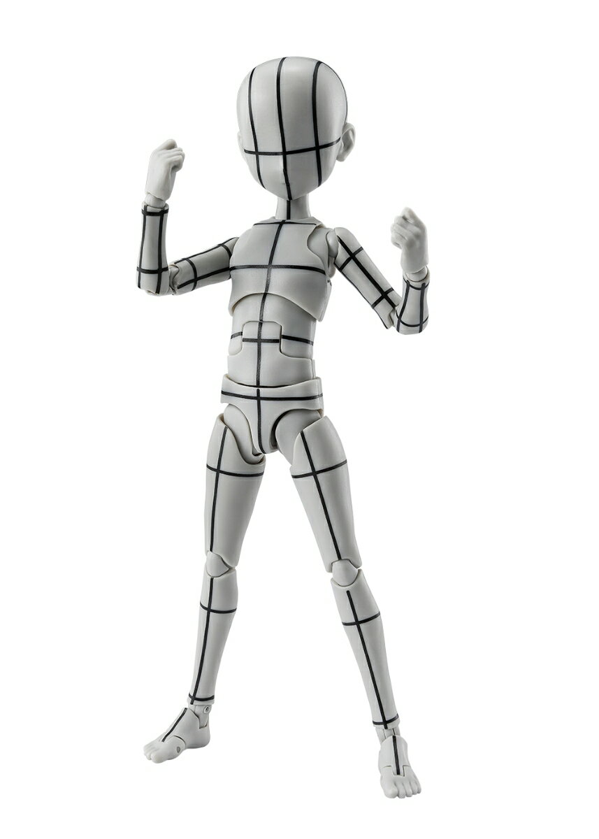 S.H.Figuarts ボディくん -杉森建ー Edition-ワイヤーフレームー(Gray Color Ver.) (塗装済み可動フィギュア)