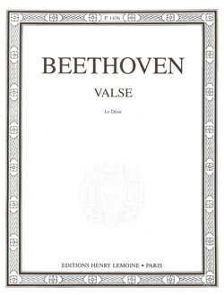 【輸入楽譜】ベートーヴェン, Ludwig van: 6つのワルツ Anh. 14より 第1番 変イ長調 「願い」
