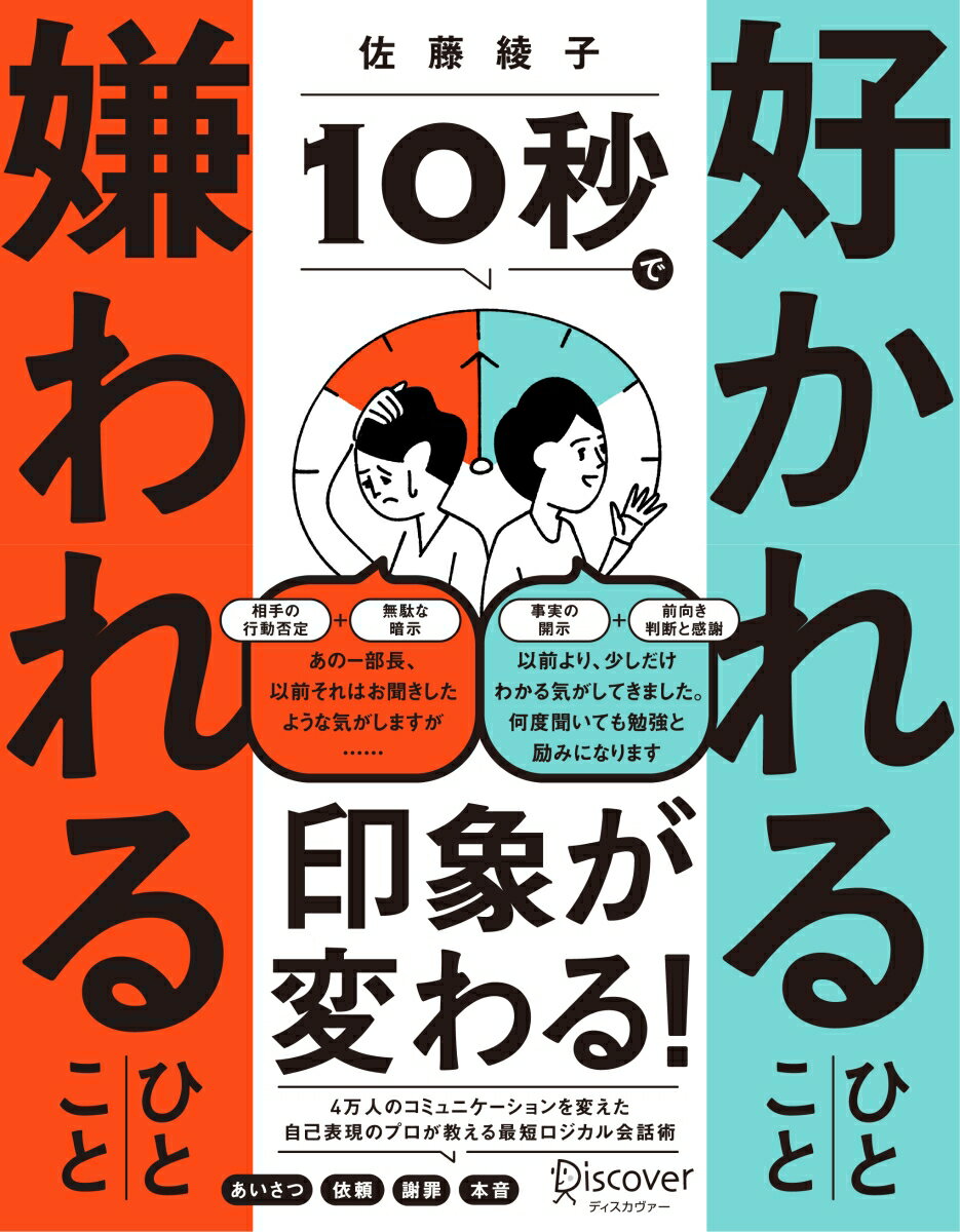 本書では、心理学の知見をもとに「お願いする」「謝罪する」「言いにくいことを言う」「自己アピールする」「共感する」「ほめる」「叱る」「本音を引き出す」という８つのテーマにおける１０秒の使い方を解説します。各章にはそれぞれのルールがあり、そのルールに従って１０秒のフレーズをつくれば、相手に好かれるひとことになります。ぜひ気になったテーマから読んで、自分なりの１０秒で好かれるひとことをつくりあげてください。