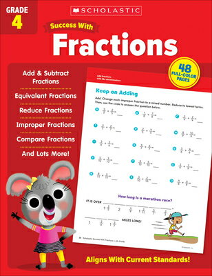 Scholastic Success with Fractions Grade 4 Workbook SCHOLASTIC SUCCESS W/FRACTIONS 