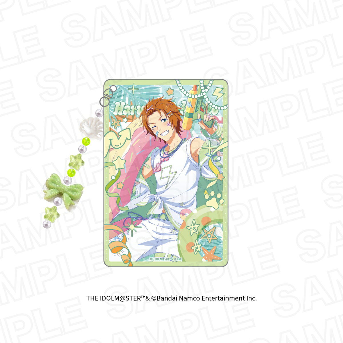 アイドルマスター SideM　ビーズチャーム付きレイヤードアクリルブロック 若里 春名