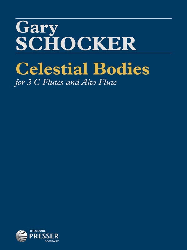 【輸入楽譜】ショッカー, Gary: フルート四重奏のための「Celestial Bodies」: スコアとパート譜セット [ ショッカー, Gary ]
