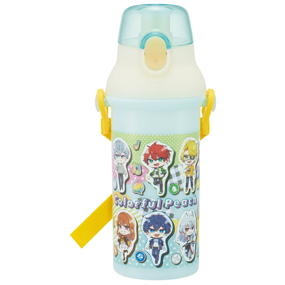 カラフルピーチ 2026　水筒 子供 キャラクター お子様向けプラ直飲みボトル 480ml