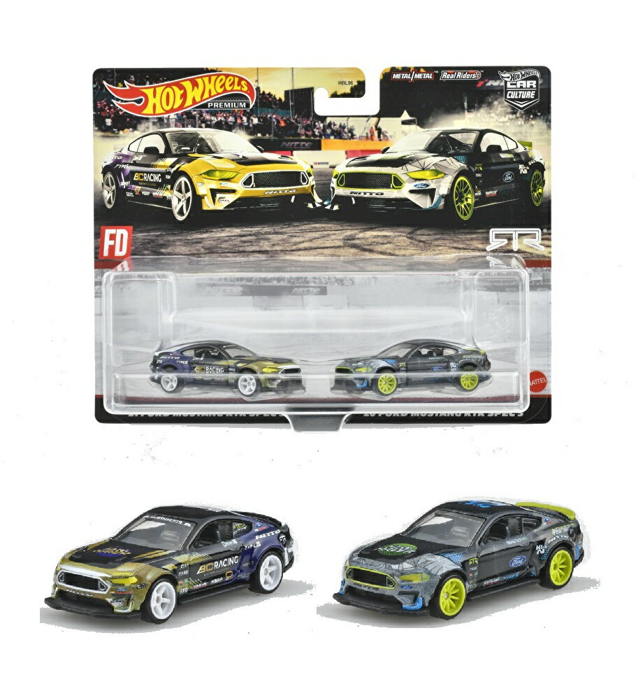 ホットウィール(Hot Wheels) プレミアム 2パック フォード マスタングRTR SPEC 5 【3才~】 HCY71