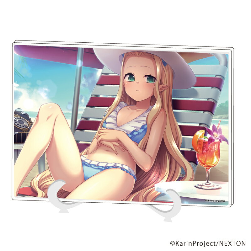 アクリルアートボード(A5サイズ)「巣作りカリンちゃん」02/フウ(公式イラスト)【グッズ】