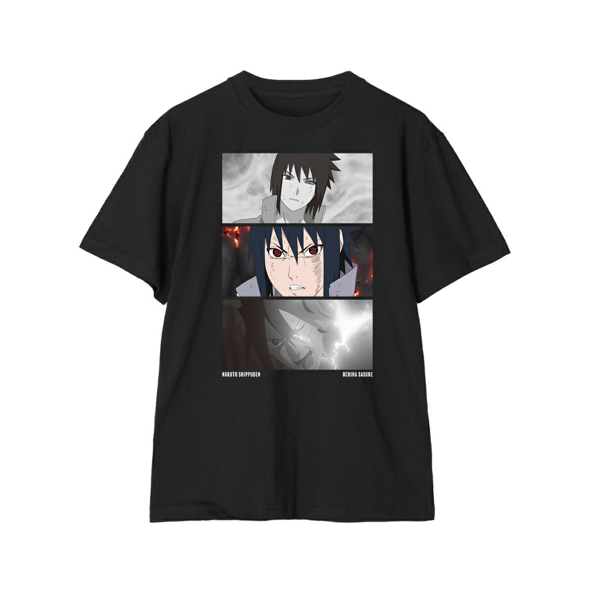 NARUTO-ナルトー 疾風伝うちはサスケ 場面写Tシャツレディース(サイズ/XL)