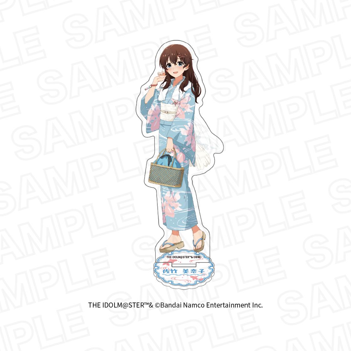 アイドルマスター ミリオンライブ！　ほ？っとひと息 銭湯HANABI団ver.　描き下ろしアクリルスタンド　佐竹 美奈子