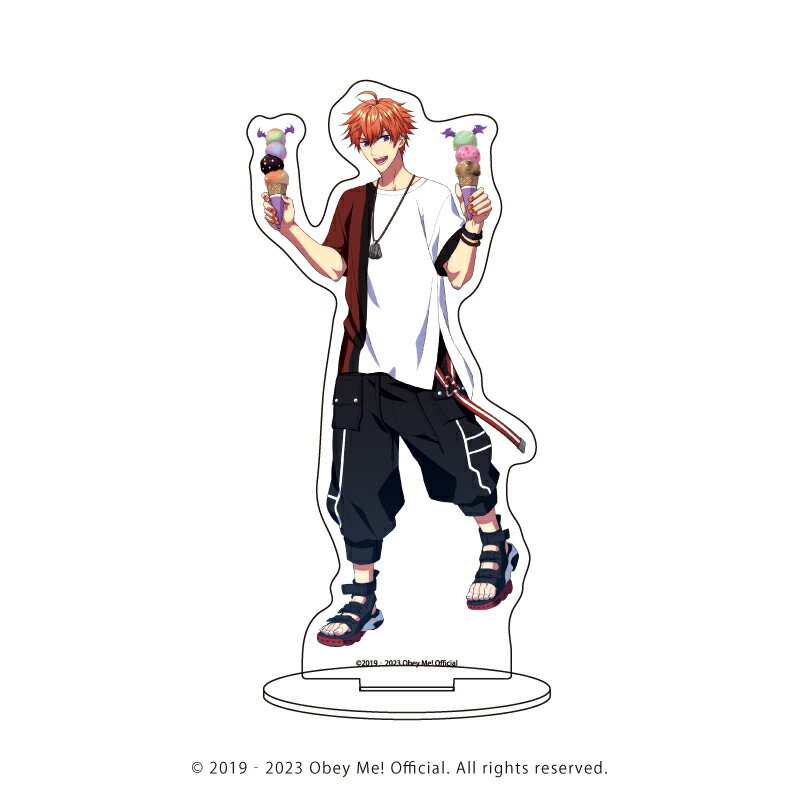 キャラアクリルフィギュア「Obey Me!」55/ベルゼブブ 夏服ver.(描き下ろしイラスト)【グッズ】