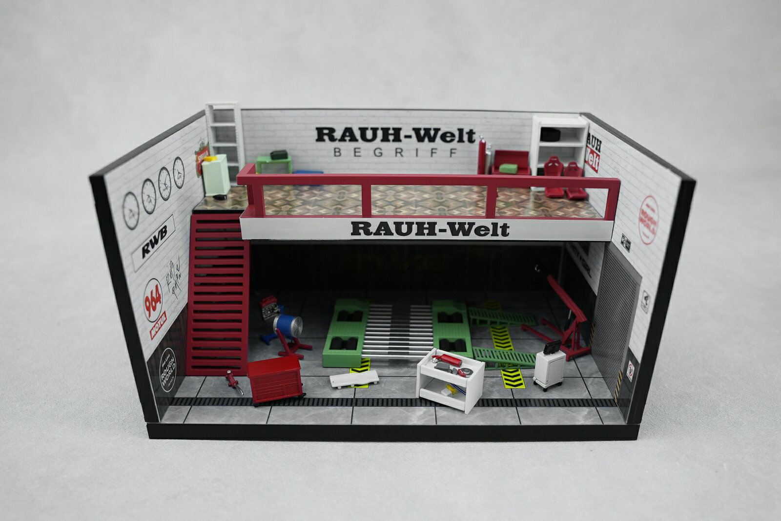 MOTORHELIX 1/64 RWB Theme Garage White 【M920220】 (ミニカー)