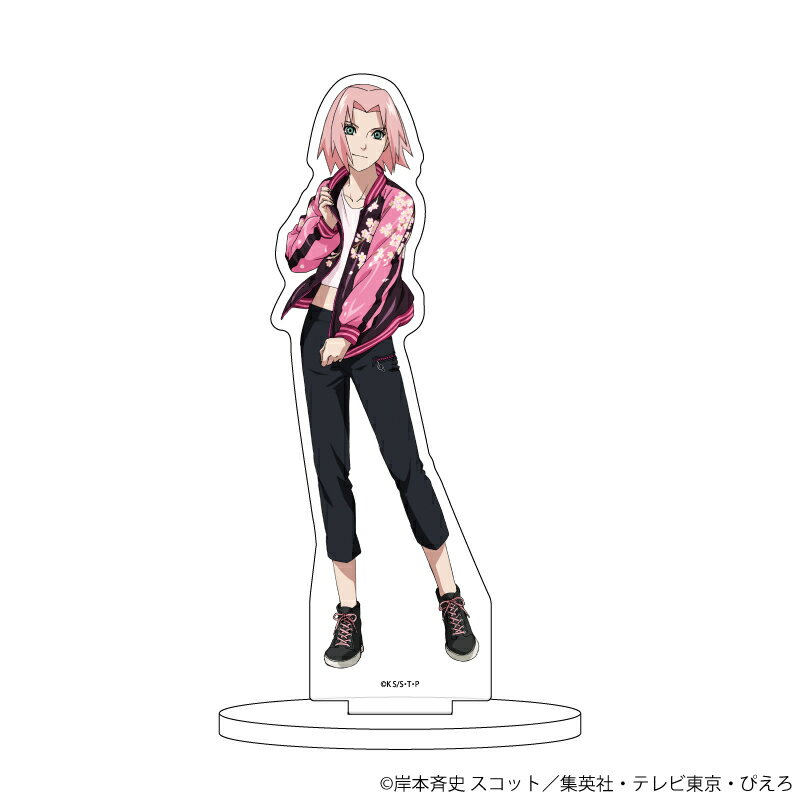 キャラアクリルフィギュア「NARUTO&BORUTO」50/春野サクラ スカジャンver.(描き下ろしイラスト)【グッズ】