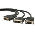 DVI-DモニタやVGAモニタを単一のDVI-Iビデオカードポートに接続する分岐ケーブル。費用対効果と信頼性に優れたデュアルディスプレイソリューションです。

このDVI-I - DVI-D／VGA変換Yケーブルには、StarTech.comによるライフタイム保証が付いています。

注意：
デジタル モニタとアナログ モニタの同時使用に対応していないビデオカードもあります。その場合、一度に使用できるディスプレイは1台のみとなります。