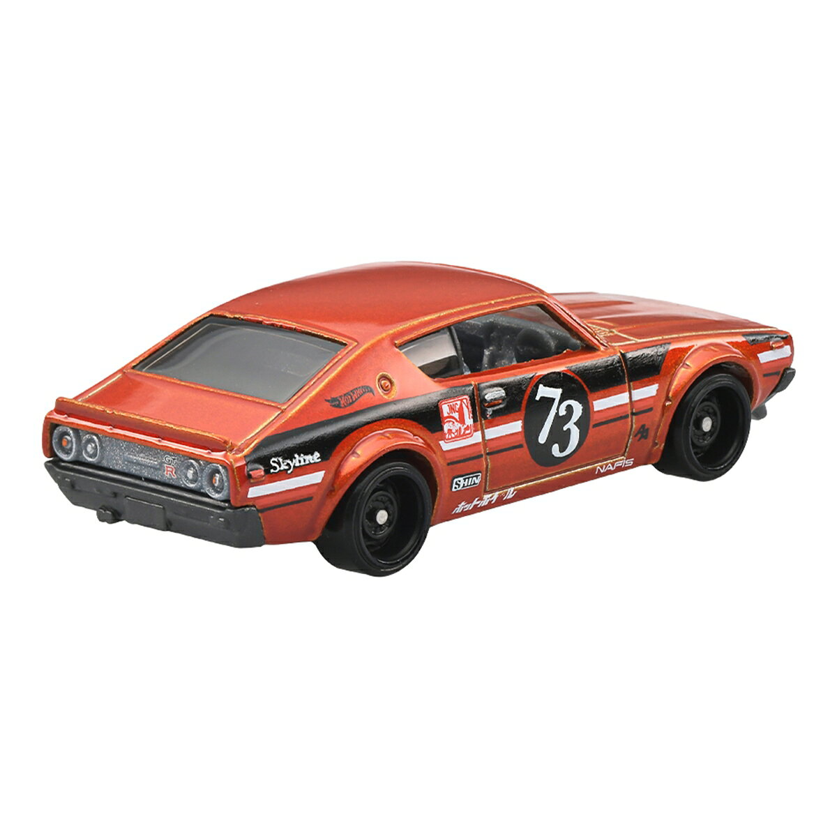ホットウィール ベーシックカー 日産スカイライン 2000GT-R 乗り物おもちゃ ミニカー 3歳から レッド JMX1（3枚目）