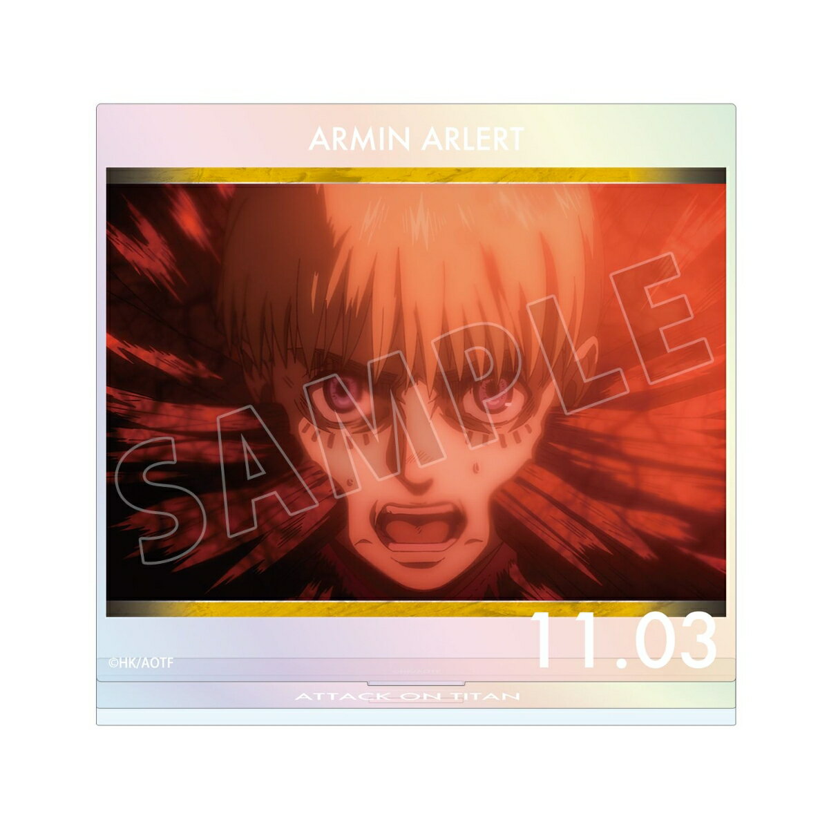 TVアニメ『進撃の巨人』アルミン 場面写オーロラBIGアクリルスタンド