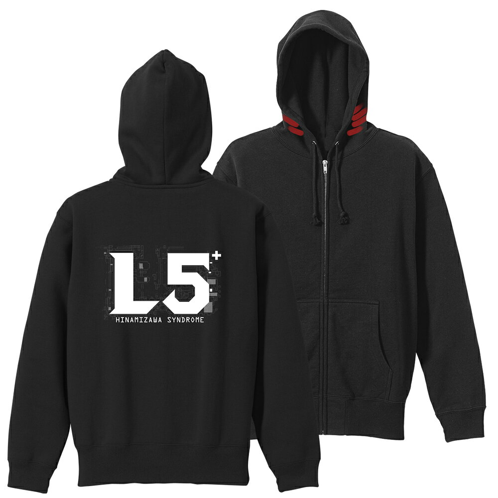 ひぐらしのなく頃に 卒 雛見沢症候群L5+ ジップパーカー/BLACK-L