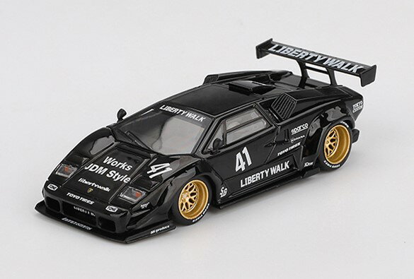 MINI-GT 1/64 ランボルギーニ カウンタック LB-WORKS ブラック(左ハンドル) 【MGT01081-BL】 (ミニカー)のサムネイル