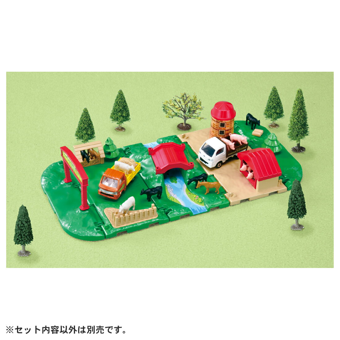 トミカ&タウン にぎやか牧場セット