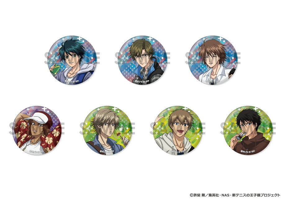新テニスの王子様 トレーディングホログラム缶バッジ 〜王子様達の休日〜 BOX.A