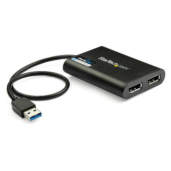 USB 3.0 - デュアルDisplayPort変換ディスプレイアダプタ 4K／60Hz