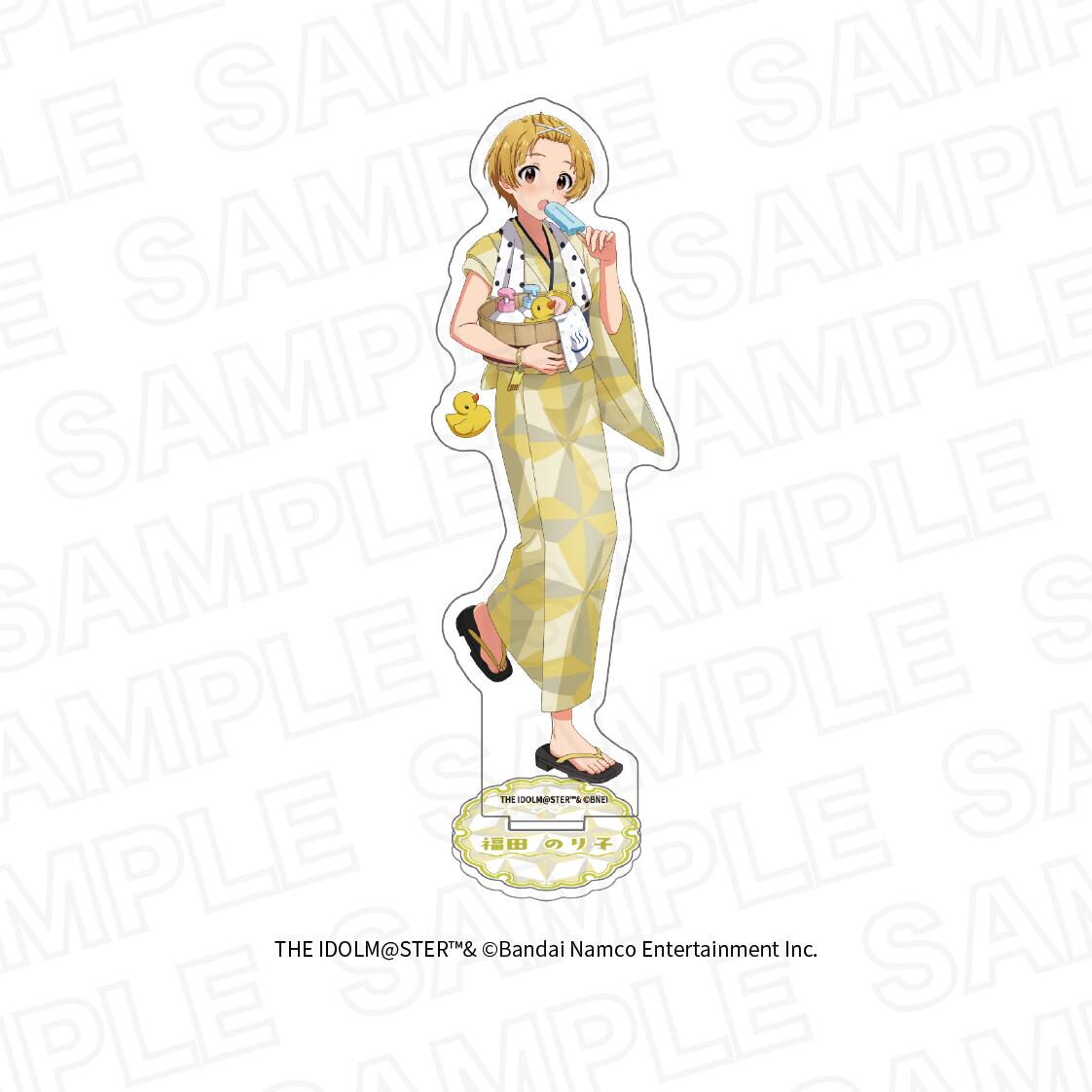 アイドルマスター ミリオンライブ！　ほ？っとひと息 銭湯HANABI団ver.　描き下ろしアクリルスタンド　福田 のり子
