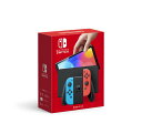 商品写真：Nintendo Switch（有機ELモデル） Joy-Con(L) ネオンブルー/(R) ネオンレッド