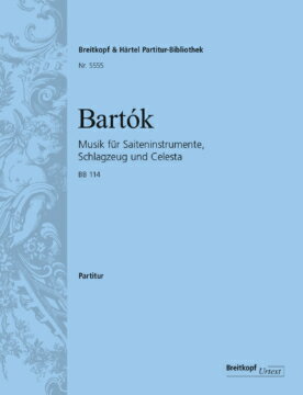【輸入楽譜】バルトーク, Bela: 弦楽器、打楽器とチェレスタのための音楽/Fladt編: 指揮者用大型スコア