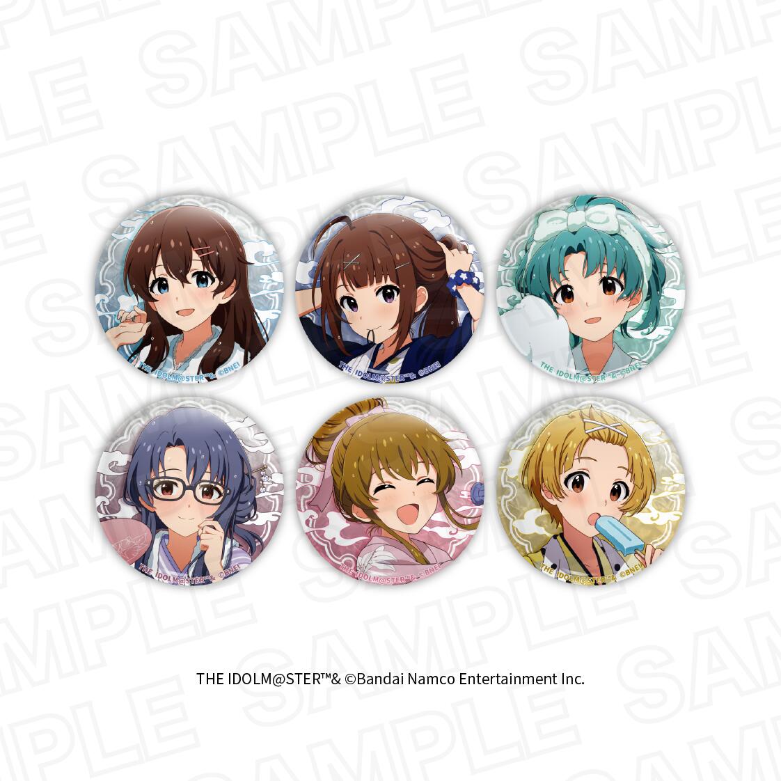 アイドルマスター ミリオンライブ！　ほ？っとひと息 銭湯HANABI団ver.　トレーディング描き下ろしマーブル缶バッジ(BOX)