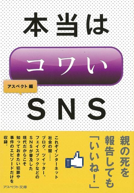 【バーゲン本】本当はコワいSNS-アスペクト文庫