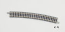 TOMIX カーブレールC541-15 (F) (4本セット) 【1853】 (鉄道模型 ジオラマ)