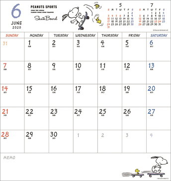 ホワイトボード スヌーピー（2020年1月始まりカレンダー）