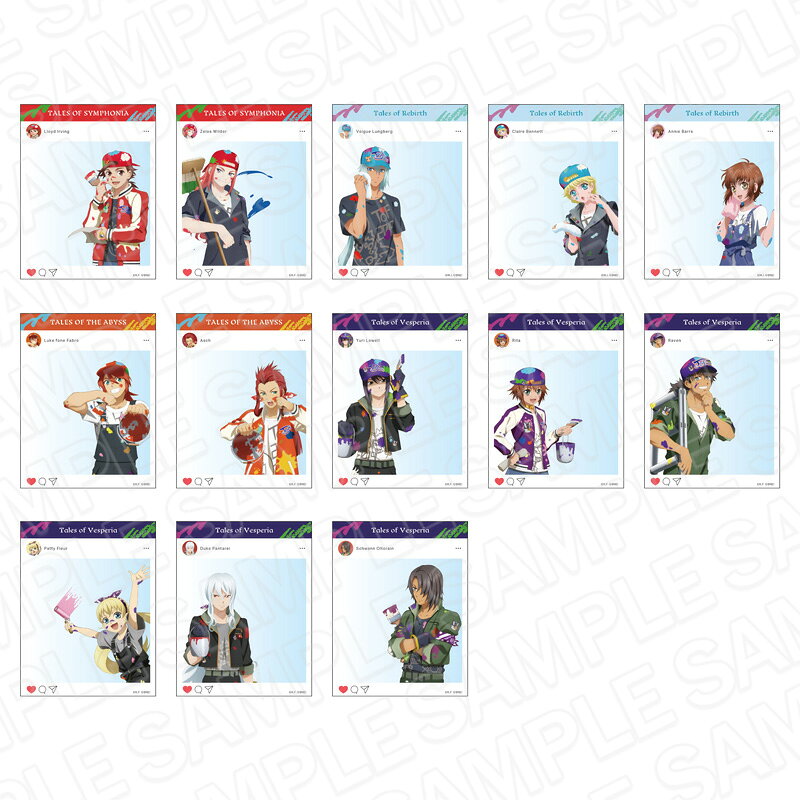 『テイルズ オブ』シリーズ SNS風クリアカード（ブラインド） 2019 ver． A 1BOX
