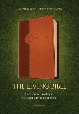 Celebrating 40 years and over 40 million lives touched, Tyndale is releasing a new deluxe TuTone edition of "The Living Bible." Features include gold gilded page edges, a ribbon marker, a Bible reading plan, four-color maps, and a topical concordance. The uncluttered, 2-column format makes for easy reading. "The Living Bible" is a paraphrase of the Old and New Testaments. Its purpose is to say as exactly as possible what the writers of the Scriptures meant, and to say it simply, expanding where necessary for a clear understanding by the modern reader.