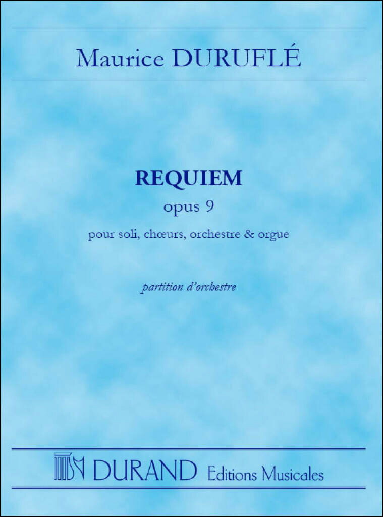 【輸入楽譜】デュリュフレ, Maurice: レクイエム Op.9