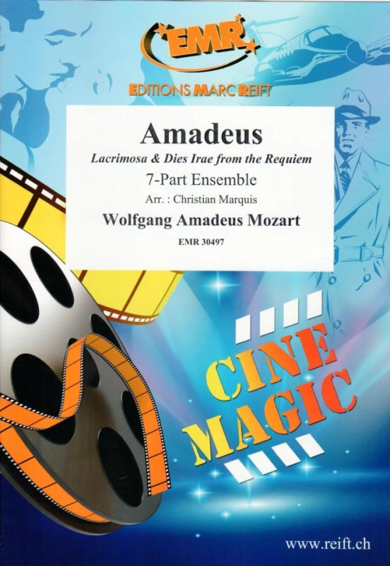 【輸入楽譜】モーツァルト, Wolfgang Amadeus: 映画「アマデウス」: 「レクイエム」より ラクリモーサ、怒りの日/フレックス七重奏/Marquis編 [ モーツァルト, Wolfgang Amadeus ]