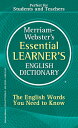 Merriam-Webster 039 s Essential Learner 039 s English Dictionary MUL-MERM WEB ESSENTIAL LEARNER Merriam-Webster
