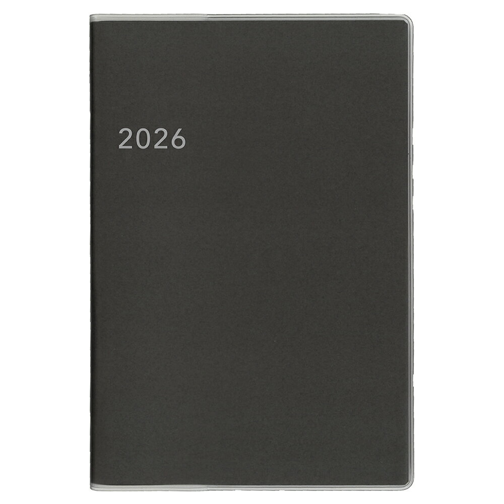 2026 アポイントノートタイプ B6 マンスリー グレー カバー付