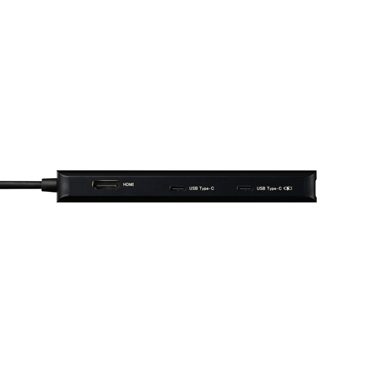 Type-C ドッキングステーション/充電専用USB-C×1/USB-C×1/USB-A×2/HDMI×1/LANポート付/ブラック
