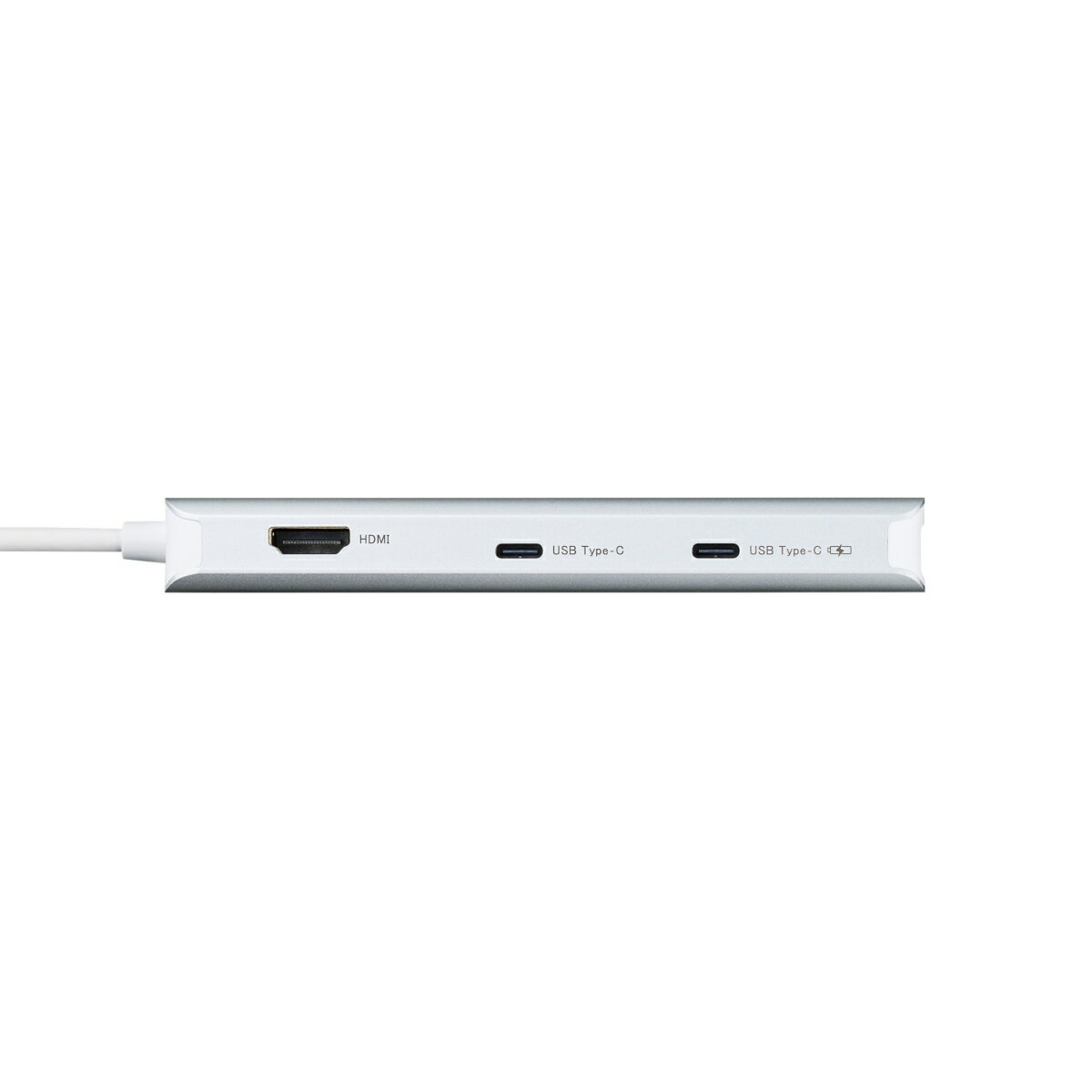Type-C ドッキングステーション/充電専用USB-C×1/USB-C×1/USB-A×2/HDMI×1/LANポート付/シルバー