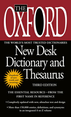 The Oxford New Desk Dictionary and Thesaurus OXFORD NEW DESK DICT THESAU-3E Oxford University Press