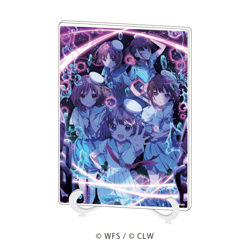 アクリルアートボード(A5サイズ)「ららマジ」10/集合デザイン(描き下ろし)【グッズ】