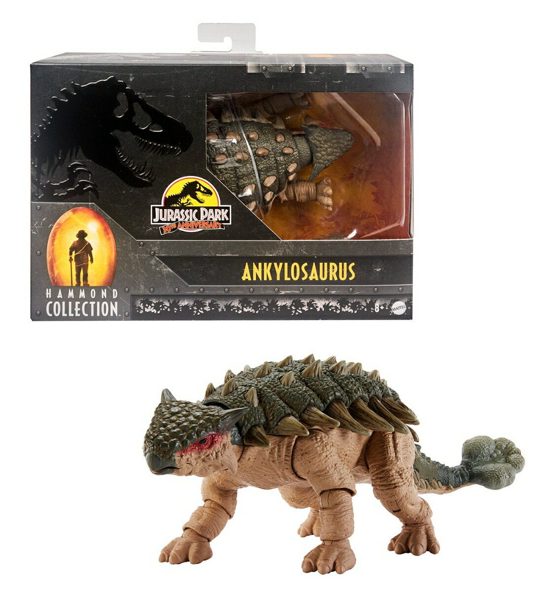 マテル ジュラシックワールド(JURASSIC WORLD) ハモンドコレクション　アンキロサウルス　  HLT25