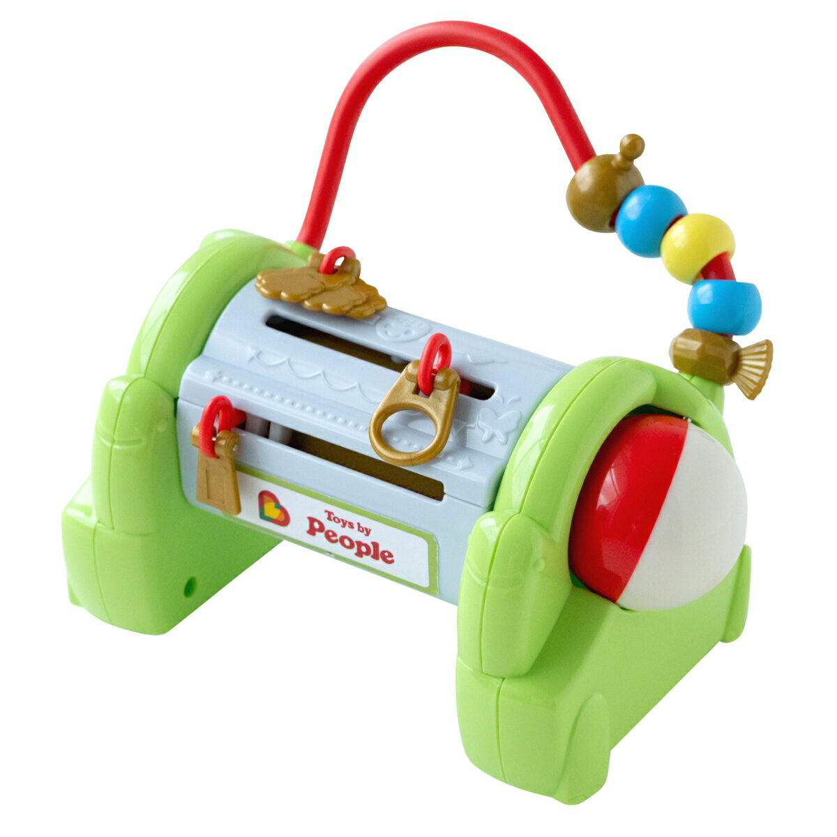 「赤ちゃんの好奇心」主体のベビーシリーズへ一新！「ノンキャラ良品」「指先の知育」「うちの赤ちゃん世界一」など、これまでたくさんの赤ちゃん、ママ／パパに選ばれてきた、ピープルのベビーシリーズ。しかし本当に、赤ちゃんの好奇心をはじけさせるものになっているだろうか。私たちは自らに疑問をたて、商品たちを今一度見つめなおしました。時代の流行に左右されることなく、赤ちゃんの行動や興味関心を徹底的に観察し、純粋に赤ちゃんが好奇心のままに遊べるおもちゃを追求する。それを合言葉に2026年春、ピープルのベビーシリーズは「Baby curiosity」へと生まれ変わります。Baby curiosity むげんスライダー BC-007ファスナーを引っぱるようになったら…【対象年齢】：6ヶ月〜