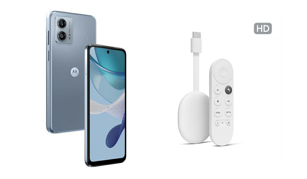 【セット商品】moto g53j アークティックシルバー + Chromecast with Google TV(HD)