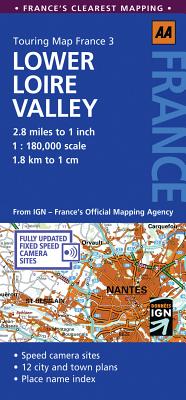 AA Lower Loire Valley MAP-AA LOWER LOIRE V-UPDATED/E （Touring Map France） [ AA Publishing ]